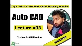 How to draw by Polar Coordinate System LECTURE#3 #AutoCAD #AutoCADbasics #Polarcoordinatesystem