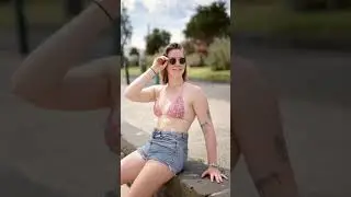 Piper in her tan-through bikini.