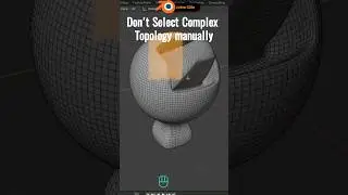Blender pro tip : Complex Topology selection #blender #blendertutorial #3d #blender3d  #reelscreator
