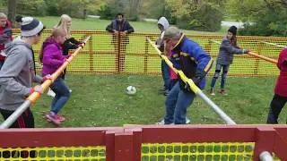 Human foosball \ football \ soccer game