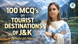 100 MCQs on Tourist Destinations of J&K | Complete GK Practice | By Mahrukh Mam