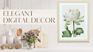 Elegant Digital Decor | Ai Digital Art for Home Decor