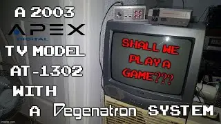 Eskie's Vlog 082823: A 2002 Apex AT-1302 TV And a Degenatron System