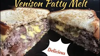 Venison Patty Melt on the Smokestone