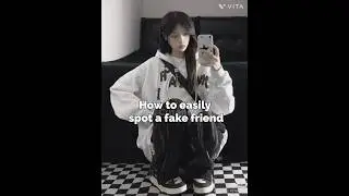 How to easily spot a fake friend Aesthetic edit💋✨ #Aestheticness #edit ##Aestheticvideo #Cutehiti