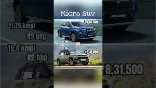 Maruti suzuki fronx vs Hyundai exter #automobile #tata #suv #bestcar #marutisuzuki #hyundaiindia #