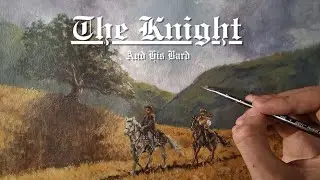 Painting a Knight and His Bard in Acrylics - Medieval Fantasy