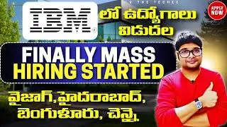 🔥IBM Finally Developer Hiring | Biggest Off-Campus Drive 2026 | Latest Jobs in Telugu|This is Vidhey