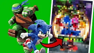 Making a custom Sonic X TMMT Movie poster crossover (Fan poster) - ÁngelSonic 492