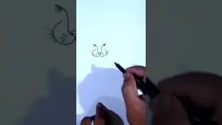 Tiger Drawing Easy | #short #shorts #drawing #art #sketch
