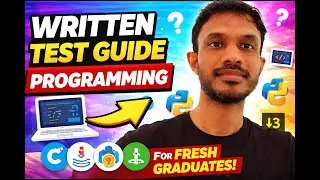 Episode 3: Ultimate Guide for Fresh Graduates | Written Test | Programming & Core Skills