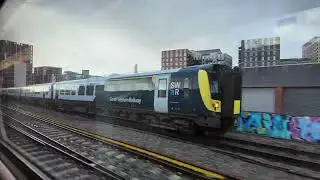 Clapham Junction to London Waterloo in a 158