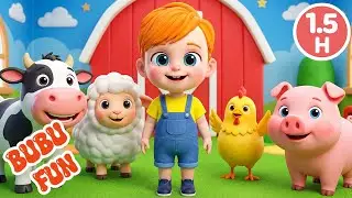 Old MacDonald Had a Farm Song for Kids | Nursery Rhymes for Toddlers @BuBufun