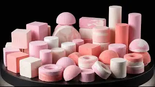 ASMR baking soda | Pink | Relaxing | Satisfying