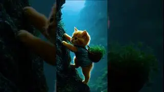 Adorable Cat Adventures: From Forest to Home! #cat #animation #shorts