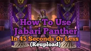 How To Use Jabari Panther MCoC (Re-upload) | Satisfying Bleeds