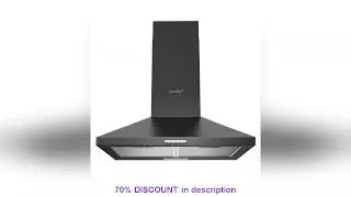 Best Products You Should Know! #COMFEE' PYRA17B-60 cm black kitchen hood with LED recirculating a