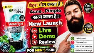 Garnier Men Acno Fight Acne Calming Gentle Gel Cleanser Review , Benefits & How To Use