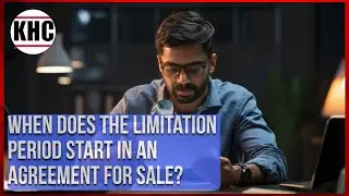 When does the limitation period start in an Agreement for Sale?