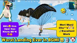 WORST LANDING WITH RANDOM TEAMMATES 😂😈 | Trolling Teammates 😂 | BGMI FUNNY MOMENTS