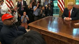 Kanye West loves -- and hugs -- Trump