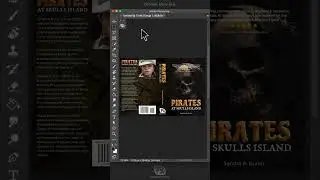 FREE PSD 6X9 Pirates At Skulls Island Book Cover Design