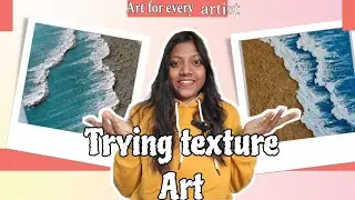 Trying Texture Art for the First Time | Ocean wave Texture art