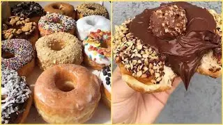 YUMMY CHOCOLATE DOUGHNUT COMPILATION 2021 | CHOCOLATE NUTELLA STUFFED DONUT RECIPE