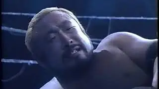 Atsushi Onita (c) vs. Mitsuhiro Matsunaga (FMW BKH Title No Ropes Exploding Barbed Wire and Corners)