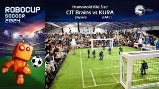 RC24.1 RoboCup 2024 Final - Humanoid Soccer KidSize - CIT Brains (Japan) vs KURA (UAE)