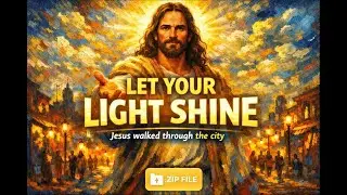Jesus Walks Through the City | Let Your Light Shine | Christian Inspirational Message