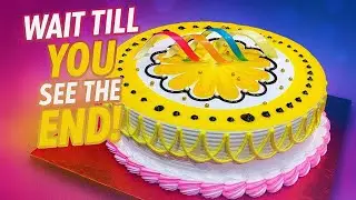 Simple Birthday Cake Design at Home 🎂 | Easy Gel Cake Decorating Ideas That Wow Everyone!