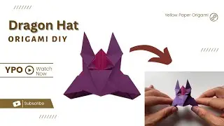 How to make a cool paper Origami Dragon Hat