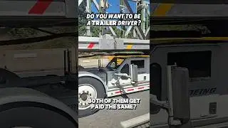 Truck driver vs trailer driver: both of them get paid the same? #oversizeload #trailerdollydriver