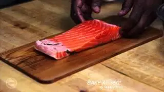 Cedar Plank Oven Baked Fresh Salmon