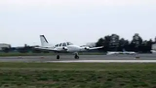 Beech Baron, N74ET departing KHWY on 3/21/10 at 1827