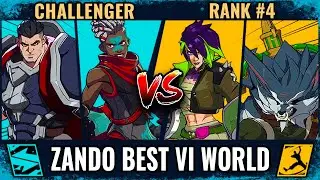 ZANDO BEST VI WORLD – [Challenger] Ekko Darius VS Vi Warwick [Rank #4] | 2XKO