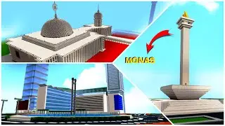 Download Map Kota Jakarta ada Monas, Masjid Istiqlal, Bundaran HI di MCPE