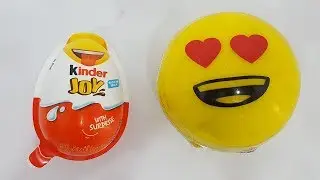 KINDER JOY Vs THE EMOJI SURPRISE EGGS