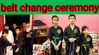 belt change ceremony Grandmaster Ashraf Tai karate centre#ahraf tai #karate mastar#grandmastar#