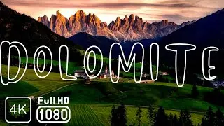 DOLOMITE - ITALY | 4K -Calming Music | Beauties of Italy | Drone shots in HD