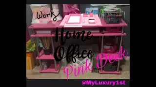 Convenience Concepts Designs2Go No Tools Pink Student Desk 6 Shelves Home Office Desk Visual Review