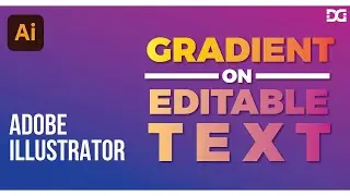 Gradient effect on Editable Text in Adobe Illustrator 2020 | URDU - HINDI TUTORIAL