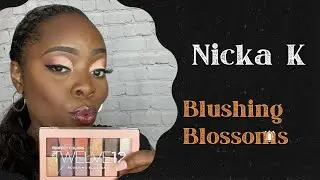 Nicka K Blushing Blossoms Palette - Beauty Supply Brand- soft nude cut crease tutorial