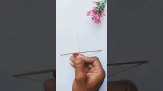How to make bows and arrows using icecream sticks and cute rubber bands #crafting#crafts