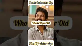 ✌️SOUTH INDUSTRIES TOP❣️FIVE (5) ACTOR AGE(उम्र) |||| VIJAY THALAPATHY AGE (49)YEAR || #factvideo