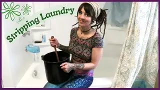 My First Time STRIPPING LAUNDRY In Our Tiny House Vlog! WARNING DISGUSTING!!!