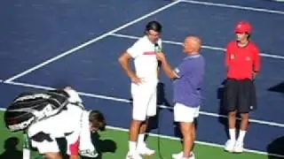 Nadal-Lopez Indian Wells semi final victory on court interview
