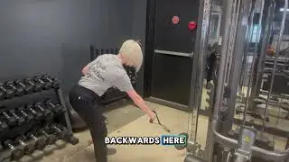 Bent over cable shoulder protraction retraction