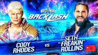 FULL MATCH - SETH ROLLINS VS. CODY RHODES WWE BACKLASH 2022 HIGHLIGHTS | WWE 2K22 GAMEPLAY